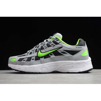2020 Nike P-6000 Wolf Grey Black-White-Electric Green CD6404-005 Shoes